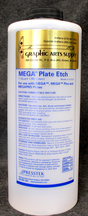 (image for) 38766 Mega/SilverMaster Plate Etch 1 Case (6 Quarts).
